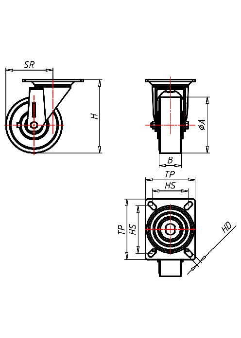 Schwerlast Serie PD, Rad TLS