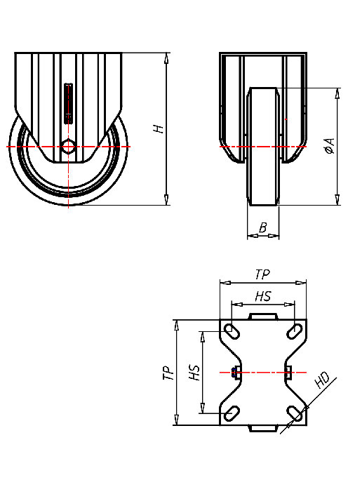  Series Heavy Duty Series PD, Wheel A