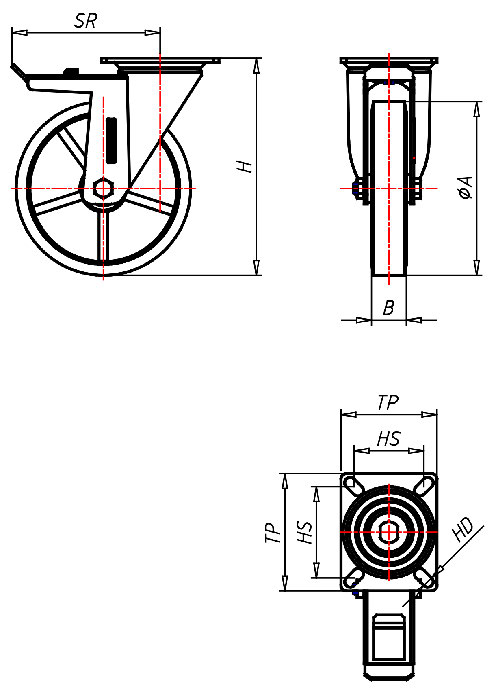 Schwerlast Serie PD, Rad ZS