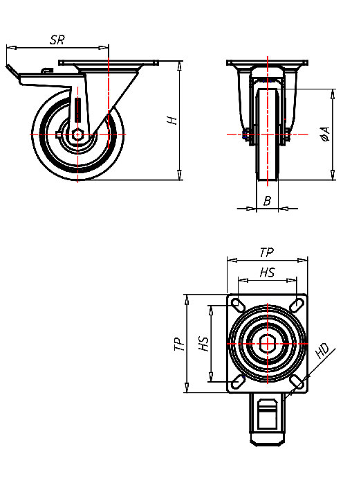  Series Heavy Duty Series PD, Wheel A