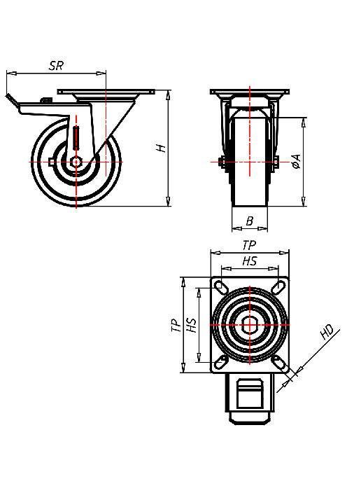 Schwerlast Serie PD, Rad TLS