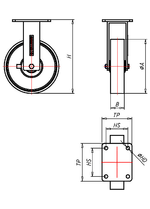 Extra Heavy Duty Series QD, Wheel P