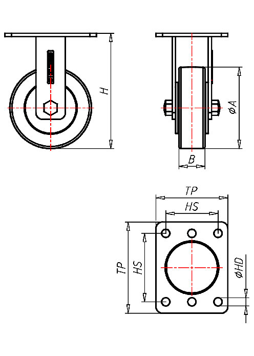  Series Stainless Steel Series QX, Wheel PE