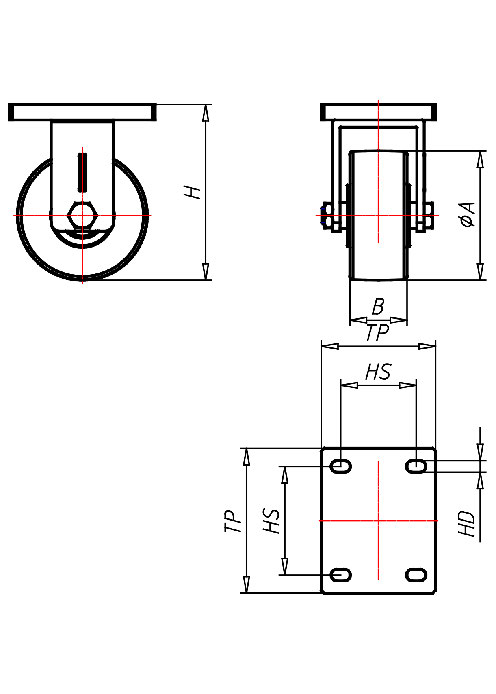 Extra Heavy Duty Series SM, Wheel PE