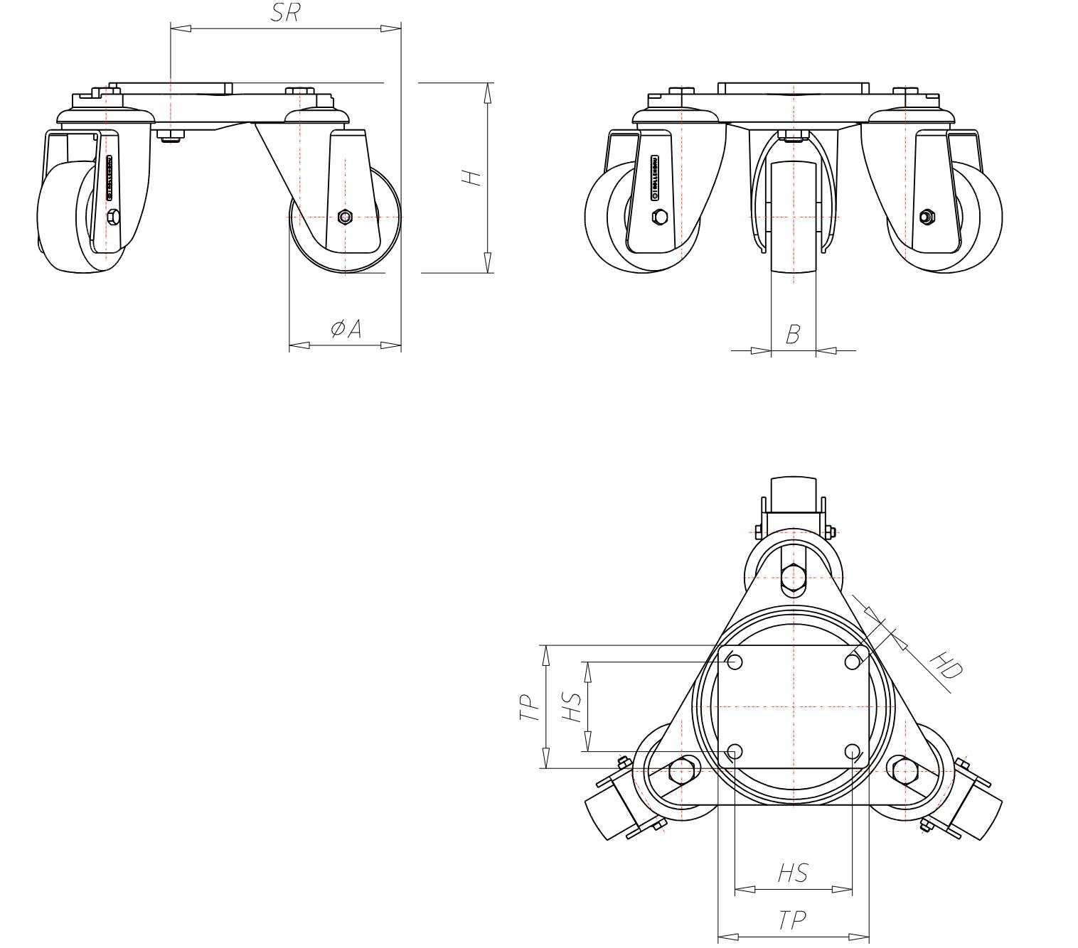 Stage Castors Series TR, Wheel Z