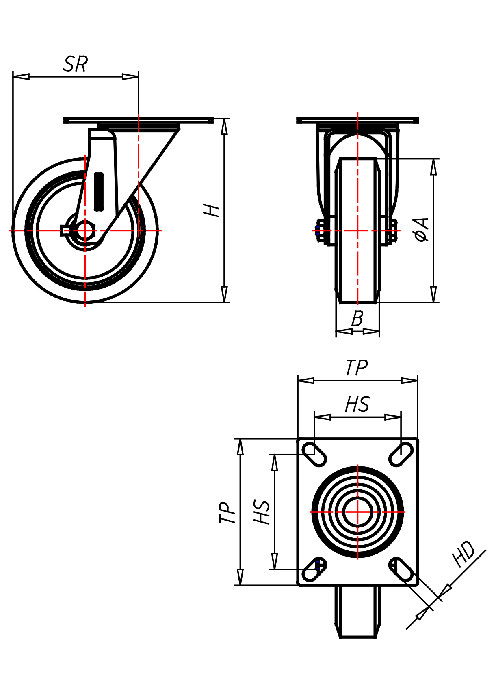  Series Stainless Steel Series XD, Wheel A