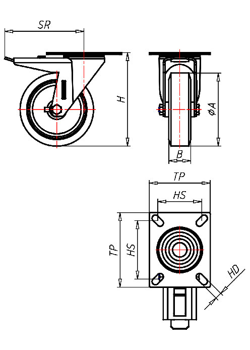  Series Stainless Steel Series XD, Wheel A