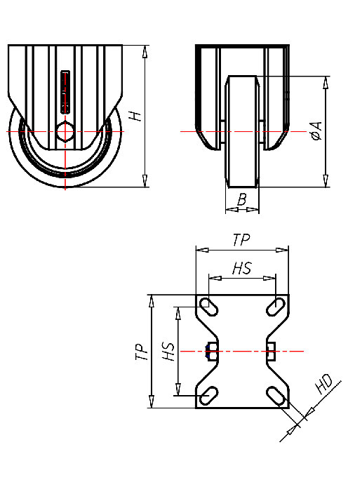  Series Stainless Steel Series XD, Wheel A