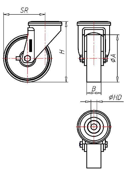  Series Stainless Steel Series XR, Wheel P