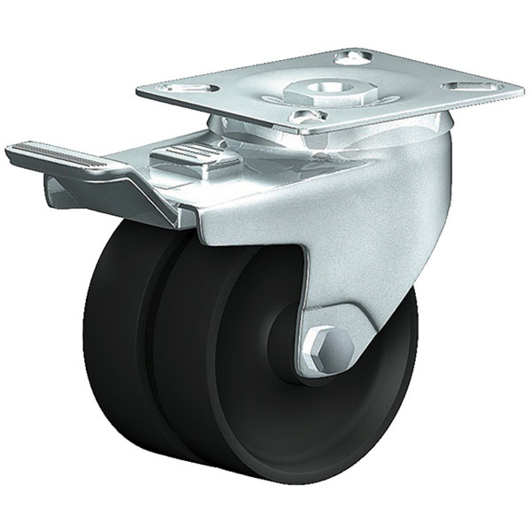 Swivel Castor With Wheel Brake Institutional Series 320P, Wheel P