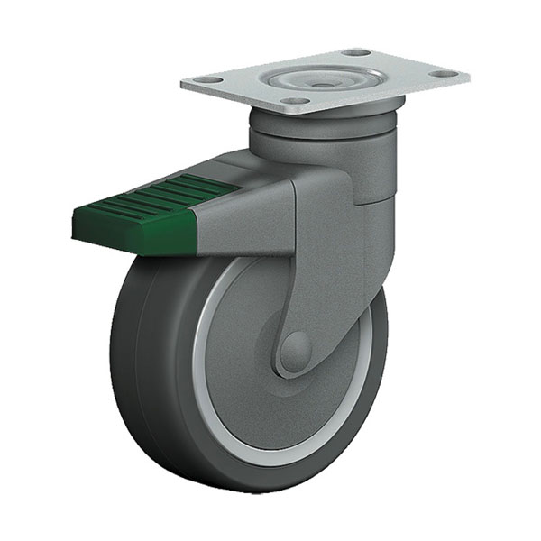 Mit Richtungsfeststeller Apparaterollen Serie 800P, Rad GF