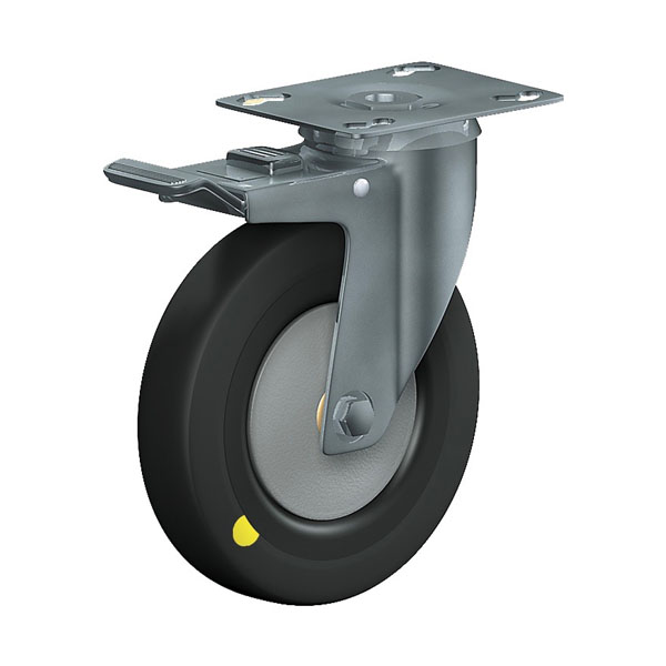 Swivel Castor With Total Lock Institutional Series 330P, Wheel EL