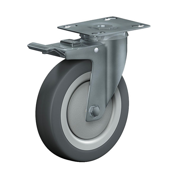 Swivel Castor With Total Lock Institutional Series 330P, Wheel G