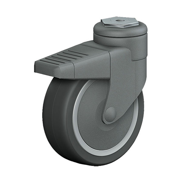 Swivel Castor With Total Lock Institutional Series 800R, Wheel GF