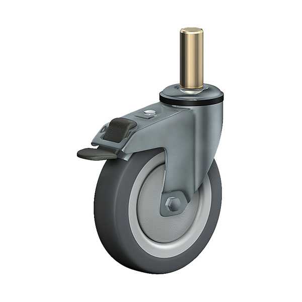 Swivel Castor With Total Lock Stainless Steel Series 330LXZ, Wheel TP