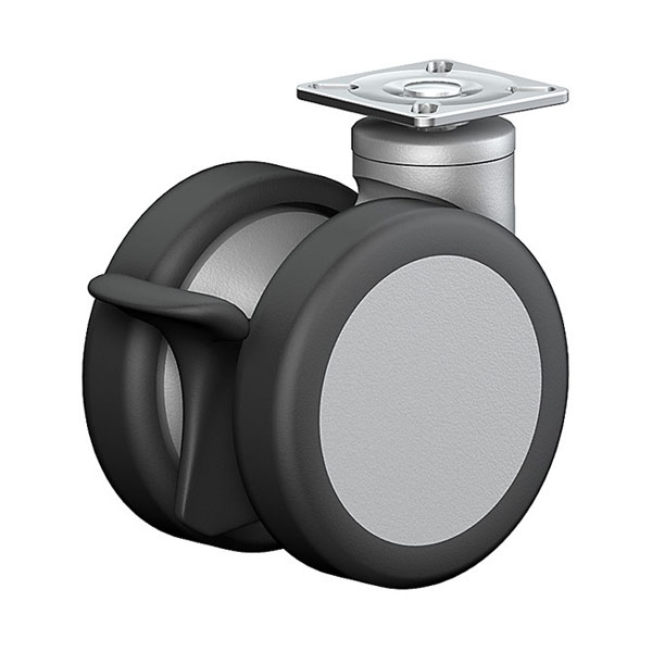 Swivel Castor With Total Lock Furniture Castors Series 550 PL, Wheel PU