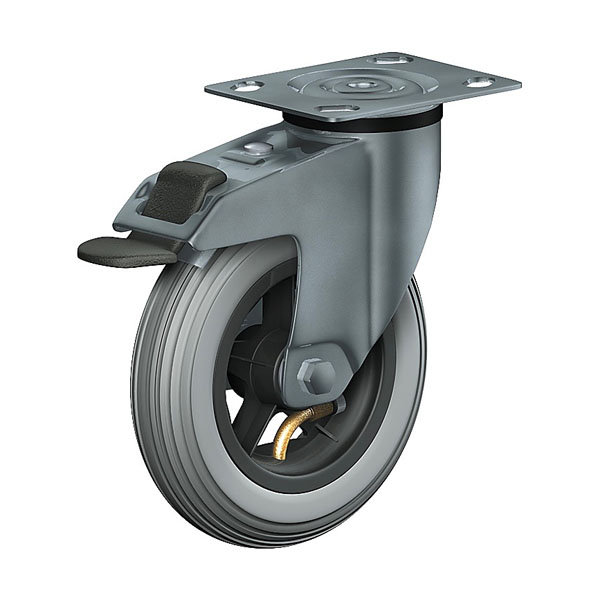 Swivel Castor With Total Lock Transport Series 330P, Wheel L Typ F