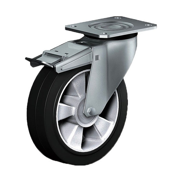 Swivel Castor With Total Lock Transport Series CD, Wheel E
