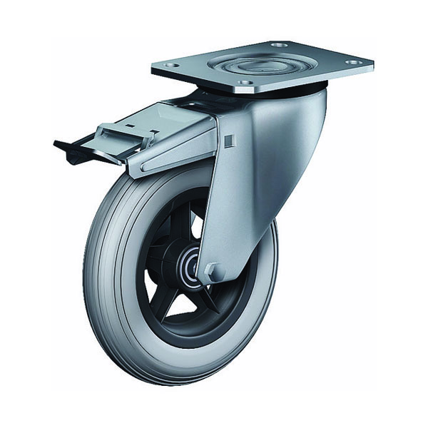 Swivel Castor With Total Lock Transport Series CD, Wheel PU