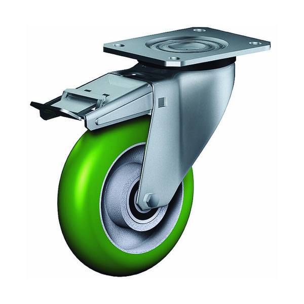 Swivel Castor With Total Lock Transport Series CD, Wheel TLSBA