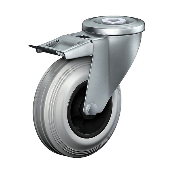 Swivel Castor With Total Lock Transport Series CR, Wheel DG