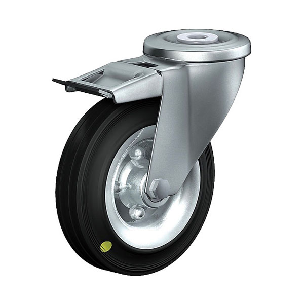 Swivel Castor With Total Lock Transport Series CR, Wheel EL