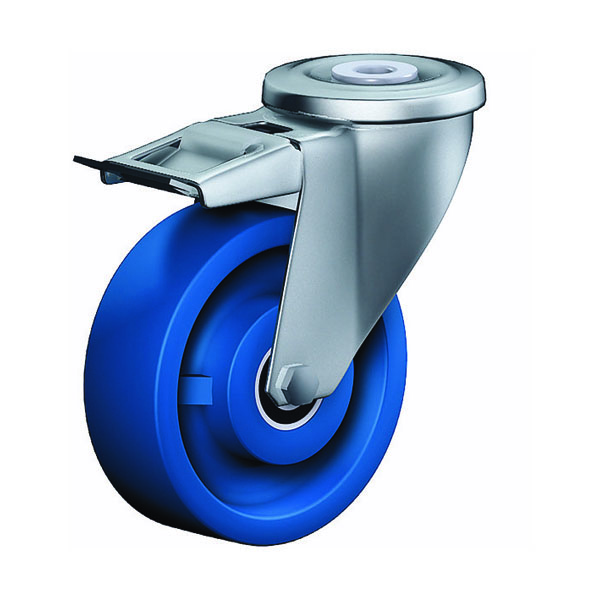 Swivel Castor With Total Lock Transport Series CR, Wheel TLS