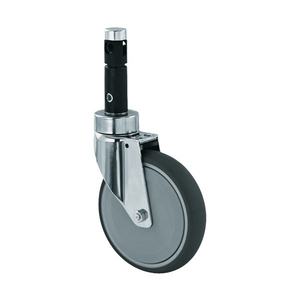 Swivel castor with total lock 391 S 127 TPK