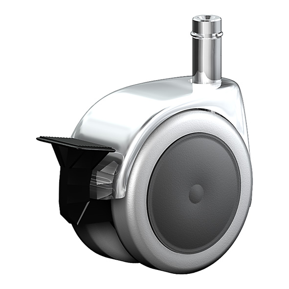  Swivel castor with wheel brake 541 10x34 100 PU