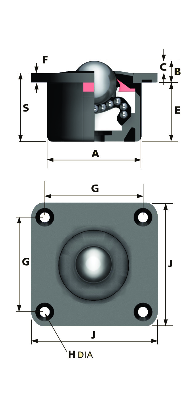  Kugelrolle A6025-2-13