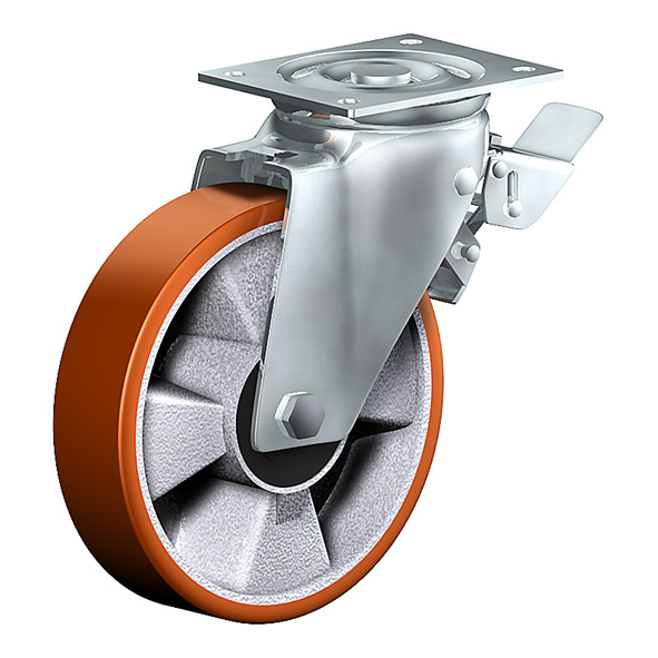  Lenkrolle mit Totalfeststeller PDT 175 TLB